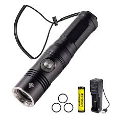 Linterna de Buceo LED 1800 Lúmenes - Sumergible hasta 100m