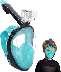 Máscara de Snorkel para Niños Wsobue - Buceo a Prueba de Fugas y Niebla