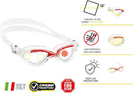 Gafas de Natación Cressi Flash - Premium UV 100% Azul/Blanco
