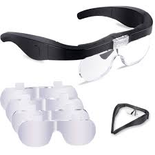 Gafas de Lupa Iluminadas con Lentes Extraíbles