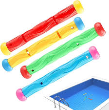 Juego de Buceo Colorido para Niños - Anillos y Palos para la Piscina
