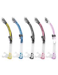 Snorkel Ultra Dry Cressi Alpha Transparente