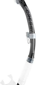 Snorkel Cressi Alpha Ultra Dry - Negro/Plateado