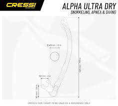 Cressi Alpha Ultra Dry - Tubo de Buceo y Snorkel