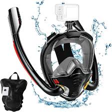 Máscara de Snorkel Doble Tubo para Adultos