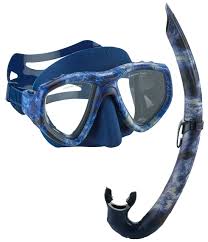 Máscara y Snorkel SEAC Uno Camuflaje para Pesca Submarina