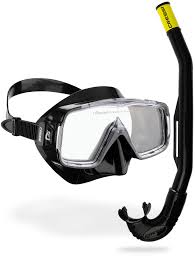 CRESSI Sirena & Island 2.0 - Kit de Snorkel Negro