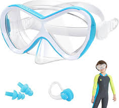 Gafas de Buceo para Niños HIKOTEY: Máscara con Tapones y Pinzas