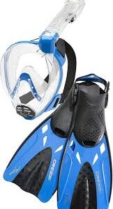 Máscara de Buceo Cressi Baron & Tonga - Transparente/Azul S/M