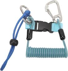Eslinga Espiral de Acero Inoxidable para Buceo con Hebilla Rápida
