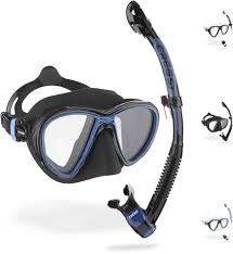Kit Combinado Snorkel Cressi Quantum + Itaca Ultra Dry