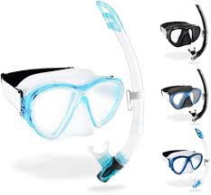 Combo Máscara y Tubo Cressi Fiji + Gamma - Transparente/Azul