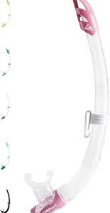 Snorkel Cressi Gamma Mujer - Transparente/Rosa