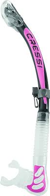 Snorkel Seco CRESSI Alpha Transparente/Rosa