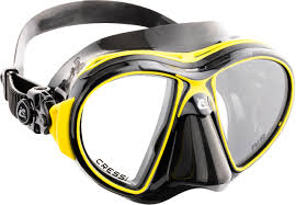 Máscara Cressi Air Unisex Negro/Amarillo