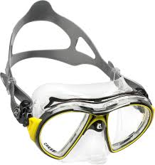 Cressi Air Crystal Negro/Amarillo: Máscara de Buceo
