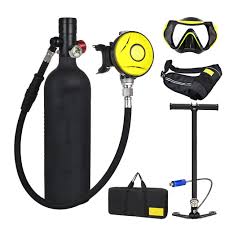 Mini Cilindro de Oxígeno Portátil para Buceo - 1L