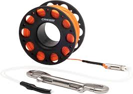 Carrete de Dedo CRESSI con Mosquetón - Negro