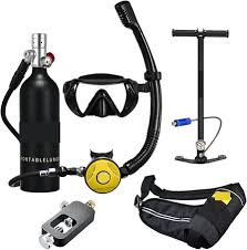 KUMIAN Mini Tanque de Buceo: Snorkel Subacuático Rebreather
