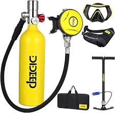 Tanque de Buceo 1L con Escafandra