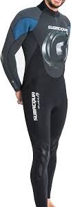 Traje de Buceo Subacqua Atlas 5.0 para Hombre - Negro