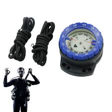 Brújula de Buceo Impermeable con Cuerda y Ventana Lateral