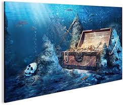 Cofre del Tesoro: Póster Lienzo XXL para Decoración