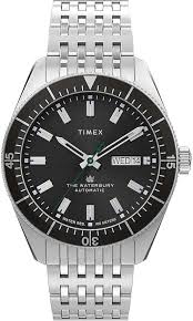 Reloj Timex Hombres Buceo Waterbury - Esfera Negra Automática