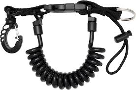 Lanyard Espiral Canon con Anilla Extensora INOX para Buceo