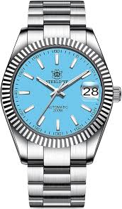 Reloj Steeldive SD1933: Buceador Azul de 200m con Bisel Estriado