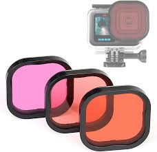 Paquete de 3 Filtros de Buceo para GoPro Hero 12-8