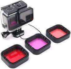 Pack de 3 Filtros de Buceo para GoPro Hero 5/6/7 - Harwerrel