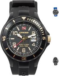 Reloj Submarino Cressi Traveller Dual Time Unisex Negro