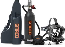 Mini Tanque de Buceo SMACO 1L - 15-20 Minutos de Respiración