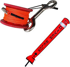 Boya de Señalización Amagogo con Carrete de Aluminio para Buceo