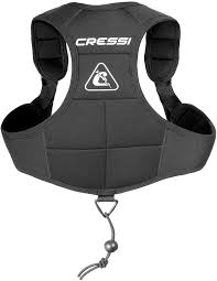 Chaleco Portalastre Cressi Back Weight Unisex Negro