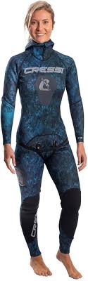 Traje de Neopreno Cressi Tokugawa 2mm con Capucha - Azul