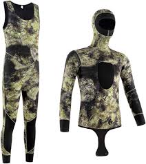 Traje de Neopreno para Pesca Submarina con Puños de Cuero