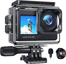 Cámara Deportiva WOLFANG GA120 4K 30FPS con Doble Pantalla