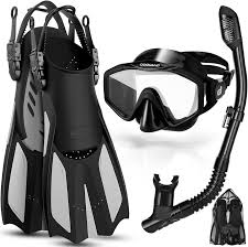 Kit de Snorkel 3 en 1 Odoland con Gafas de Buceo 180°