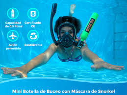 SMACO Mini Botella de Buceo con Máscara