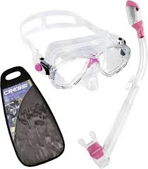 Gafas y Tubo de Snorkel Cressi Marea - Rosa Unisex
