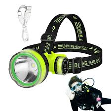 Linterna Frontal Recargable Maxal: LED Brillante y Resistente al Agua para Buceo