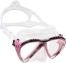 Máscara de Buceo Cressi Lince para Mujer - Transparente/Rosa