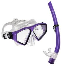 Kit de Buceo Tiki 180° para Adultos - Máscara y Tubo Antiempañamiento
