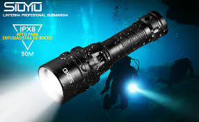 Linterna de Buceo Recargable Wolfway