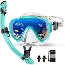 Set de Snorkel Arlierss: Máscara Panorámica 180° y Tubo Seco