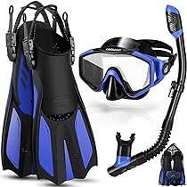 Kit de Snorkel 3 en 1 Odoland con Gafas de Buceo 180°