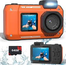 Cámara Subacuática 4K 65MP - Impermeable y Resistente